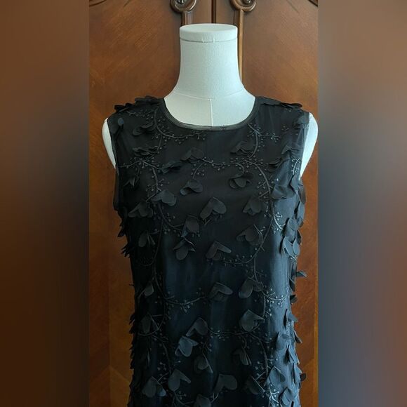 Max Studio Black Textured Midi Dress - Picture 2 of 9